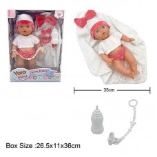 Пупс BabyToys YL 2435 B-C пластиковый для девочки