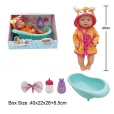 Пупс BabyToys YL 2440 интерактивный 40 см с аксессуарами