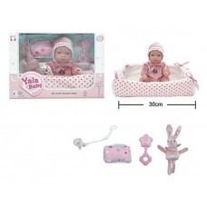 Пупс BabyToys YL 2512 D-D резиновый 30 см с коконом
