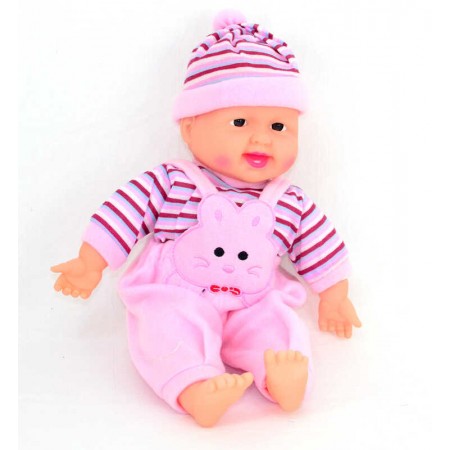 Кукла пупс хохотун BabyToys 2545 смеется пластиковая