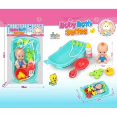 Пупс для купания BabyToys 669-228 с ванночкой для девочки Пупс для купания BabyToys 669-228 с ванночкой для девочки