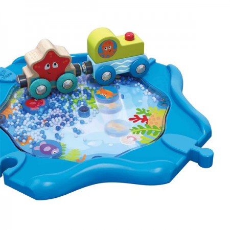 Игрушечная железная дорога Hape Подводный мир 15 эл. E3827 Игрушечная железная дорога Hape Подводный мир 15 эл. E3827