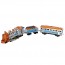 Детская железная дорога 8040 Голубой вагон, на радиоуправлении, свет прожектора, дым, длина 282 см