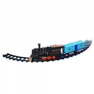 Детская железная дорога NB558-56-59-61 75-75см, локомотив-муз, звук, свет, вагон, 3вида, на бат