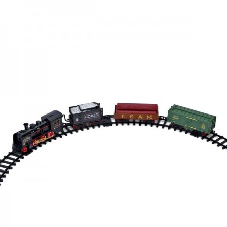 Залізниця 652-X16 78-129см, локомотив, вагон 3шт, пара/дим, звук, світло, акум, USBзар, в кор-ці Залізниця 652-X16 78-129см, локомотив, вагон 3шт, пара/дим, звук, світло, акум, USBзар, в кор-ці