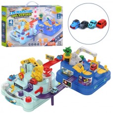Гараж BabyToys 207A с машинками пластиковый 46х30х18см