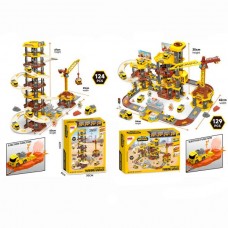 Гараж детский BabyToys 2VX001-10G со стройтехникой 124 детали Гараж детский BabyToys 2VX001-10G со стройтехникой 124 детали