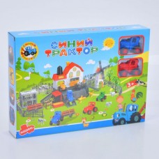 Гараж 9608 BabyToys набор трактор с инерцией и резиновыми колесами