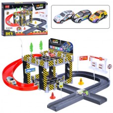 Детский гараж BabyToys A333-239A двухэтажный с машинками