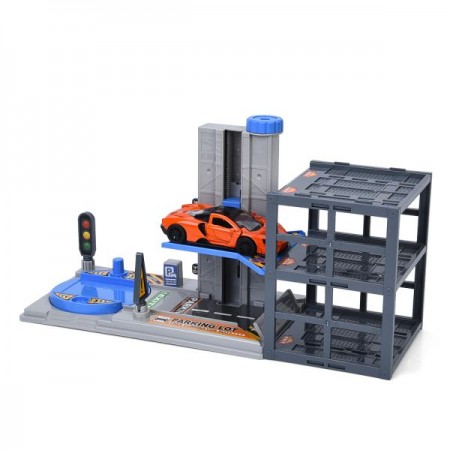 Гараж BabyToys MH-1986 3 этажа с лифтом и машиной