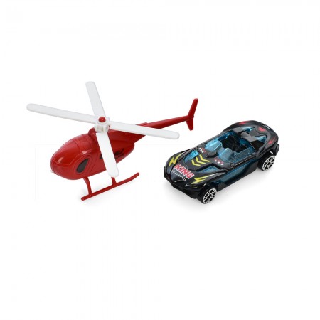 Гараж BabyToys T328-A двоповерховий з транспортом для хлопчика