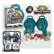 Гараж чемодан BabyToys F777-A2 с машинками и знаками