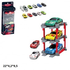 Гараж BabyToys 64000-3 с металлическими машинками 3 шт Гараж BabyToys 64000-3 с металлическими машинками 3 шт