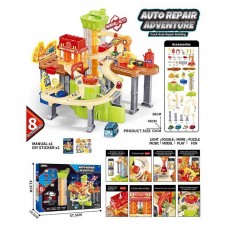 Детский гараж BabyToys JP 588-6 разноцветный пластиковый
