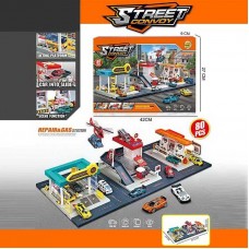 Гараж детский BabyToys MH 189 с 6 машинками пластмассовый