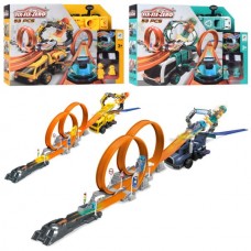 Автотрек BabyToys с машинкой 53 детали поворот 360