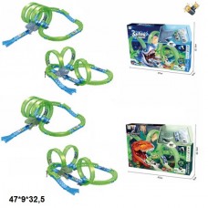 Автотрек BabyToys 6688 акула динозавр люминесцентный с машинкой