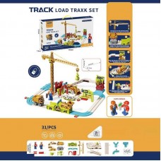 Детский автотрек BabyToys 7738 A с машинкой и краном