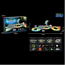 Автотрек BabyToys 777-133 неоновый с машинкой на батарейках