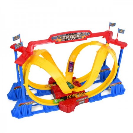 Автотрек BabyToys 8195Y с 5 металлическими машинками на батарейках Автотрек BabyToys 8195Y с 5 металлическими машинками на батарейках