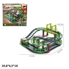 Автотрек BabyToys 888-150 военный с машинкой на батарейках Автотрек BabyToys 888-150 военный с машинкой на батарейках