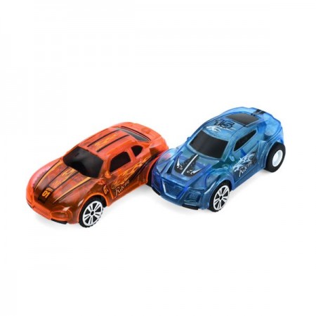 Автотрек BabyToys D663-601 с 2 машинками и инерцией, 26 деталей Автотрек BabyToys D663-601 с 2 машинками и инерцией, 26 деталей