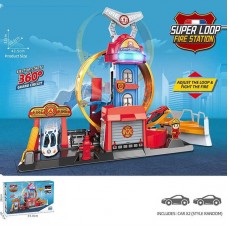 Автотрек BabyToys E 7023 с 2 машинками, звуками и подсветкой