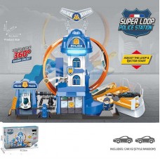 Автотрек BabyToys E 7023 со звуком и светом 2 машинки