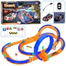 Трек FT-69 458см/78-54-26см, машина (8см, р/к2,4G, акум, USBзарядный, свет), дорожные знаки, 58дет, в кор-ке, 48-27-7см