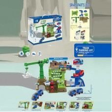 Автотрек BabyToys ZX 862 A с краном и 4 машинками
