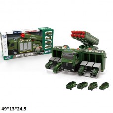 Гараж для машинок военная техника BabyToys SJ742A-1 с 4 металлическими машинками Гараж для машинок военная техника BabyToys SJ742A-1 с 4 металлическими машинками