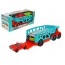 Игрушка автовоз пластиковый с двумя машинками ТехноК, 32 см 0938