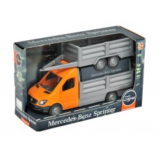 Машинка игрушечная Mercedes-Benz Sprinter 39667 с прицепом, 24 см, открывающаяся дверь, Tigres