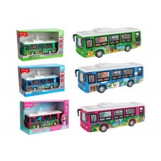 Игрушечный автобус City Bus со светом и звуком, 19,5 см, масштаб 1:20, 3 вида 661-05H-054-6D Игрушечный автобус City Bus со светом и звуком, 19,5 см, масштаб 1:20, 3 вида 661-05H-054-6D