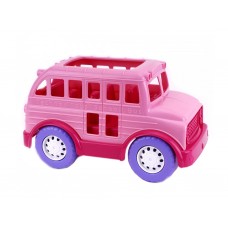 Игрушка автобус розовый пластиковый ТехноК, 27 см 7129