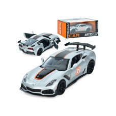 Машинка металлическая открываются двери Corvette ZR1, 19 см, резиновые колеса, АвтоСвіт AP-1924
