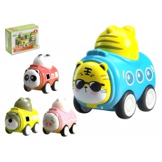 Набір інерційних машинок Animal Car 4 шт, 10 см FY917746