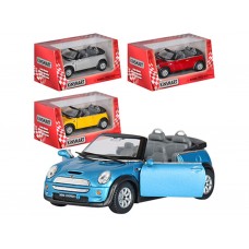 Машинка металлическая инерционная MINI COOPER S CONVERTIBLE Kinsmart KT 5089 W