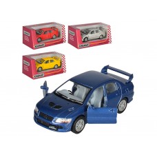 Машинка инерционная металлическая Mitsubishi Lancer VII, 12 см, открываются двери, Kinsmart KT5052W