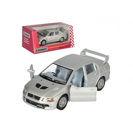 Машинка инерционная металлическая Mitsubishi Lancer VII, 12 см, открываются двери, Kinsmart KT5052W Машинка инерционная металлическая Mitsubishi Lancer VII, 12 см, открываются двери, Kinsmart KT5052W