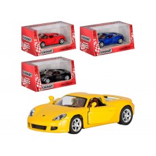 Машинка інерційна металева Porsche Carrera GT 12,5 см, відчиняються двері, Kinsmart KT5081W