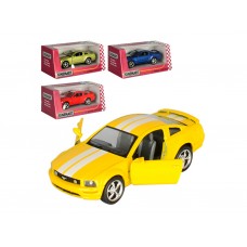 Машинка инерционная металлическая Ford Mustang GT 2006, KT5091FW, 12,5 см, открываются двери, Kins