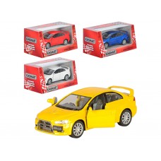 Машинка інерційна металева Mitsubishi Lancer Evolution X, 12 см, відкриваються двері, Kinsmart KT5329W