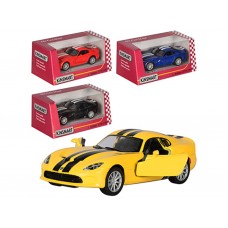 Машинка инерционная металлическая Dodge 2013 SRT Viper GTS, 12,5 см, открываются двери, Kinsmart KT5363WF