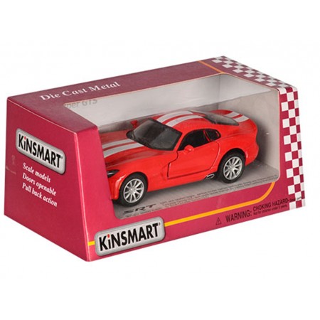 Машинка інерційна металева Dodge 2013 SRT Viper GTS, 12,5 см, відкриваються двері, Kinsmart KT5363WF