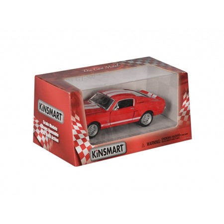 Машинка металлическая инерционная 1967 SHELBY GT-500 Kinsmart KT 5372 W Машинка металлическая инерционная 1967 SHELBY GT-500 Kinsmart KT 5372 W