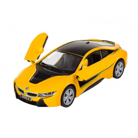 Машинка металлическая инерционная BMW i8 Kinsmart KT 5379 WA
