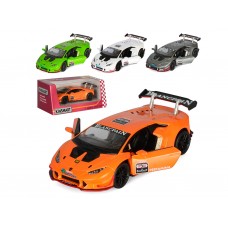 Машинка инерционная металлическая Lamborghini, KT5389W, 12 см, открываются двери, Kinsmart