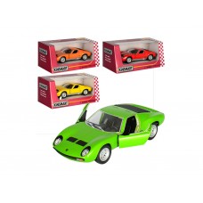Машинка инерционная металлическая Lamborghini Miura P400SV, 125 см, открываются двери, Kinsmart KT5390W
