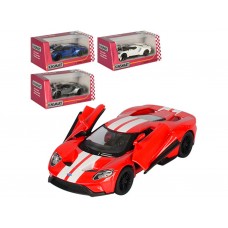 Машинка инерционная металлическая Ford GT 2017, KT5391WF, 12,5 см, открываются двери, Kinsmart